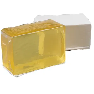 Utilisé pour sceller les sacs express Bloc adhésif thermofusible à haute viscosité EVA jaune Adhésif sensible à la pression thermofusible en gros