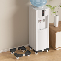 Support mobile universel rétractable pour distributeur d'eau avec roulettes silencieuses en PP, support de stockage pour refroidisseur d'eau à charge lourde