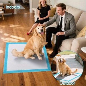 Vente en gros de couchages jetables absorbants 6 couches adhésives pour chien, coussinet d'entraînement pour chiot, urine et pipi - Product Image 2