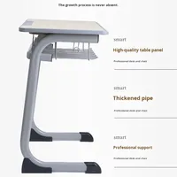 Bureaux modernes de type C et chaises métalliques pour les élèves du primaire et du secondaire, pour les cours de soutien scolaire à l'exportation et l'usage domestique