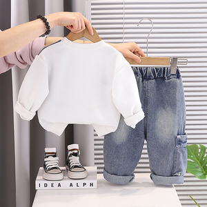Nuovo Arrivo 2026: Completo Primaverile/Autunnale da Bambino 2 Pezzi - Felpa con Cappuccio in Cotone a Maniche Lunghe con Tasche e Stampa Cartoon, Stile Casual e alla Moda per Bambini - Product Image 5