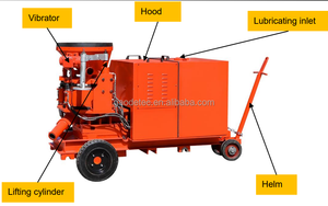Pompe à gravier à pois 9.5m3/h machine électrique à béton projeté sec et humide pour TBM pulvérisation de gravier à pois - Product Image 6