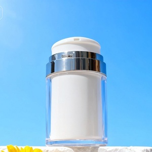 Pot à pompe sans air à large ouverture pour soins de la peau – Emballage <span class=keywords><strong>cosmétique</strong></span> <span class=keywords><strong>minimaliste</strong></span> et abordable - Product Image 4