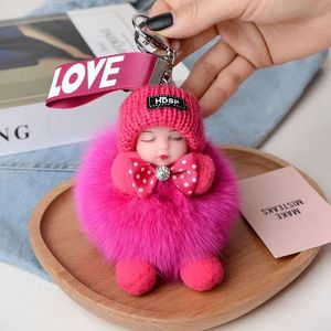Porte-clés pendentif ours en fourrure <span class=keywords><strong>de</strong></span> <span class=keywords><strong>renard</strong></span> véritable, super doux, en peluche, en coton PP lavé, pour voiture, poupée, accessoire <span class=keywords><strong>de</strong></span> <span class=keywords><strong>sac</strong></span> - Product Image 3