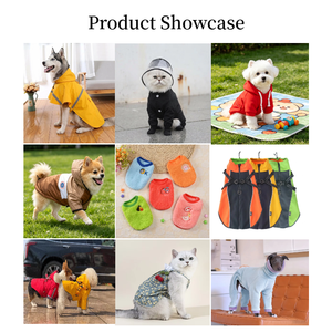 เสื้อกันฝนสำหรับสุนัขแบบสะท้อนแสง กันน้ำ ระบายอากาศได้ดี น้ำหนักเบา มีฮู้ด สำหรับสุนัขพันธุ์เล็ก กลาง ใหญ่ - Product Image 4