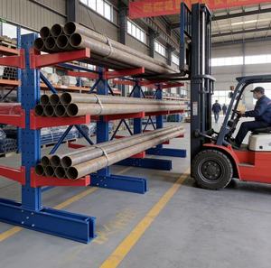 Heavy Duty Metal Rack Freestanding Vertical 4-<b>Shelf</b> Epoxy Powder Coated Backless Warehouse Storage - Product Image 2