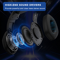 Casque de jeu filaire G6000, circum-auriculaire, pliable, avec micro, basses puissantes, stéréo HIFI, double mode 5.3, suppression active du bruit pour PS5, PS4, PC