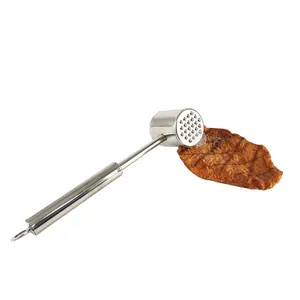 Low Prices BBQ Meat Tenderizer Tool Stainless Steel Meat Steak Tenderizer Hammer
