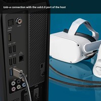 USB type-c transfert de données à charge rapide câble 5GBps 20V 3A accessoires informatiques veste en PVC 5M tressé pour lien type C USB 3.1