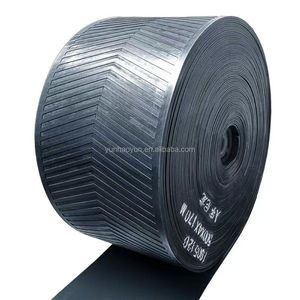 Antislip rubber transportband met visgraatpatroon voor mijntransport - Product Image 5