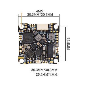 Hot Sales JHEMCU ACM0126 Metal Aio Flight Controller Blheli_S 1-2S 12A 4In1 2.4G M3 25.5X25.5Mm F411Elrs for Rc <b>Racing</b> <b>Drone</b> - Product Image 3