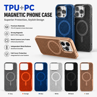 Casing HP Mewah Grosir 2.5mm 2 1 TPU PC Tombol Logam Disipasi Panas untuk 17 Air 18 Pro Max 16 Slim Bernapas