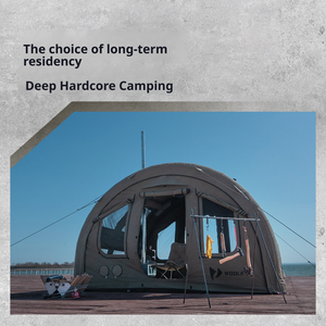 Carpa de Algodón Inflable de 10 Metros Cuadrados para las Cuatro Estaciones, Diseño Impermeable y Resistente al Sol, Montaje Manual, para Acampar al Aire Libre - Product Image 3