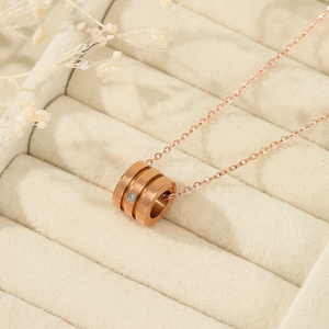 Collar <span class=keywords><strong>de</strong></span> Acero Inoxidable Color Oro Rosa <span class=keywords><strong>para</strong></span> Mujer, Joyería <span class=keywords><strong>de</strong></span> Moda Ivanda, <span class=keywords><strong>Regalo</strong></span> <span class=keywords><strong>de</strong></span> <span class=keywords><strong>Aniversario</strong></span> <span class=keywords><strong>para</strong></span> <span class=keywords><strong>Novia</strong></span> - Product Image 2