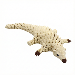 Figurines articulées uniques d'animaux imprimées en 3D (Pangolin) créatives transfrontalières, jouets, décorations, ornements en PLA, pour 7-12 mois - Product Image 1