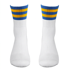 Calcetines Deportivos de Alta Calidad para Mujer, Color Amarillo Sólido, Tejidos con Spandex/Nylon/Algodón, Transpirables, Antibacterianos, de Secado Rápido y Antideslizantes - Product Image 1