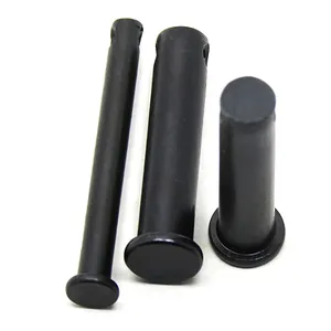Black oxide carbon steel clevis pin with hole