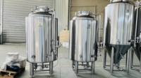 Cuve à bière brillante en acier inoxydable de qualité alimentaire 200L avec enveloppe chauffante, stockage personnalisé pour la brasserie artisanale
