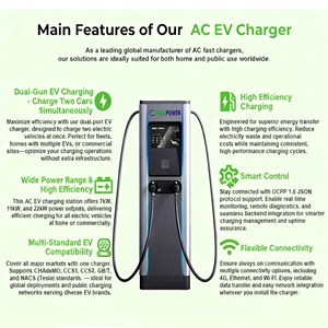 Max Power Nouvelle Station de <span class=keywords><strong>Recharge</strong></span> Rapide AC pour Véhicules <span class=keywords><strong>Électrique</strong></span>s (VE) Type 2 GBT 14kW 22kW 44kW, Double Connecteur, Certifiée IP54, pour <span class=keywords><strong>Tesla</strong></span> (OEM/ODM) - Product Image 4