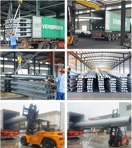 <span class=keywords><strong>Poste</strong></span> <span class=keywords><strong>Eléctrico</strong></span> de Acero Galvanizado SLOER de 10m 11m 15m 18m 20m 25m 20 Pies, Torre Monopolar Poligonal Octagonal para Servicios Públicos - Product Image 6