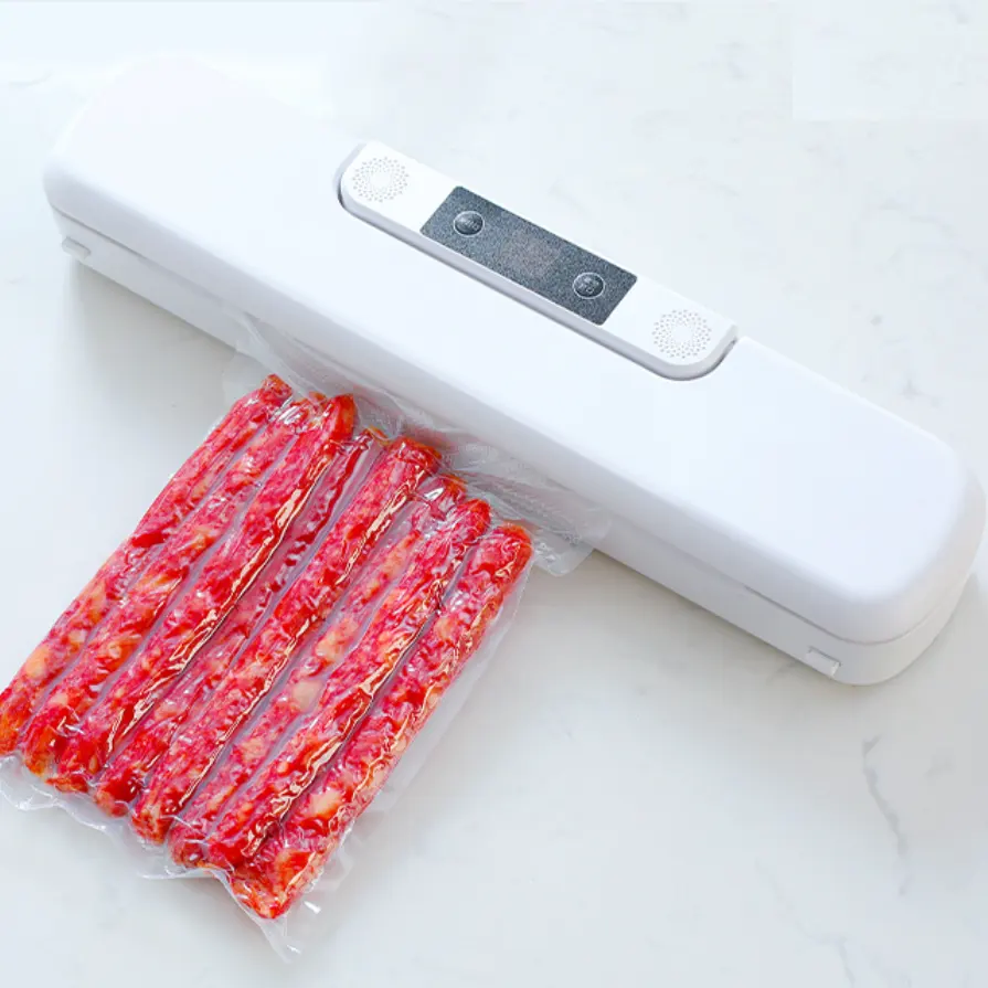 Best Selling Kitchen Vacuum Sealer Operação Simples Pequeno Agregado Familiar com Sacos Livres De Plástico Automático Vácuo Food Sealers