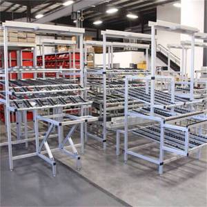 Aluminum Alloy Material <b>Cart</b> 100mm Industrial Light Duty Movable <b>Storage</b> Rack Factory Use - Product Image 1