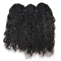 Extension de Cheveux Humains en Queues de Cheval Brésiliennes Vierges Brutes 100% à Ondulation Naturelle en Gros