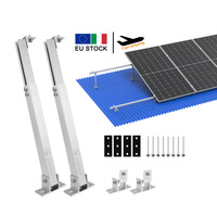 Pata de Soporte Delantera y Trasera de Aleación de Aluminio con Ajuste de Inclinación sin Escalonamientos para Sistemas de Montaje Solar