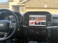 Lecteur DVD vidéo de voiture AUCAR 13 pouces Android 13 avec navigation GPS pour Ford F150 F250 F350 F450 F650 Raptor 2020+ Écran tactile autoradio