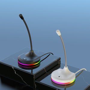 Gavit gk55 RGB Microphone USB condenser cho <span class=keywords><strong>PC</strong></span> chơi Game chế độ tối LED ánh sáng omni-directional Mô hình cực có dây kết nối - Product Image 3