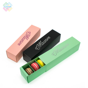 Giá bán buôn dùng một lần Macoron bánh bao bì Hộp ngăn kéo Cookie bao bì hộp giấy với biểu tượng tùy chỉnh - Product Image 3