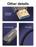 Câble HDMI 2.1 en fibre optique 8K 60Hz ultra haute vitesse 48 Gbps, cordon HDMI optique actif pour PS5 Xbox Projecteur