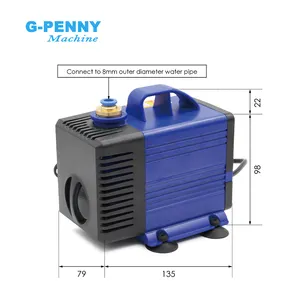 G-Penny individualisierbare Wasserpumpe 75 W 220 V maximaler Kopf 3,5 M maximaler Durchfluss 3500 L/H Multi-Funktions-Tiefwasserpumpe