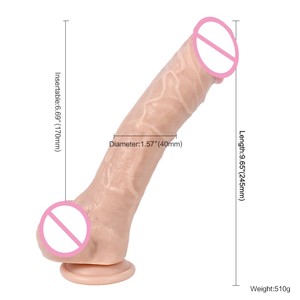 XISE 24.5厘米经典聚氯乙烯假阳具超级现实主义东热塑料阴茎玩具性爱成人性爱工具出售 - Product Image 6