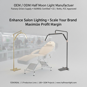 Lámpara LED de Media Luna de 36, 28, 26, 23 Pulgadas para Pestañas, Lashista, Spa y Salón de Belleza - Product Image 2