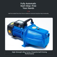 Pompe à jet entièrement automatique pour usage domestique, pompe auto-amorçante, pompe d'aspiration haute pression, pompe de surpression pour eau de puits