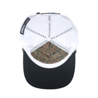 Topi Golf Tali 5 Panel Unisex Custom dengan Logo Bordir 3D Tahan Air dan Tempat Tee