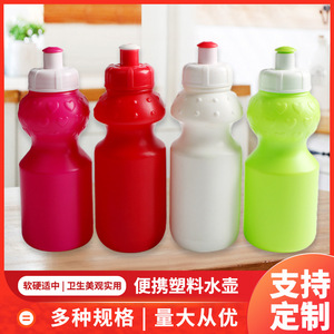 Botella de agua con forma de corazón Chuncheng de 350 ml, taza portátil de plástico para niños para uso en exteriores. - Product Image 5