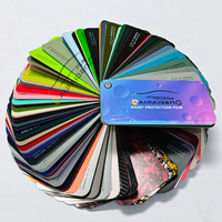 Nueva Llegada, Vinilo para Envolver Automóviles de Poliuretano Termoplástico de Alto Brillo, Color Azul Metálico Sombra, 6.5mil, Protección de Privacidad