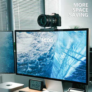 Soporte para Monitor y Cámara RAUBAY, Abrazadera para Cámara Web con Tornillo de 1/4'', Ancho Máximo de hasta 1.4'' CM02 - Product Image 6