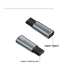 Adaptador <span class=keywords><strong>de</strong></span> Tipo-C Hembra para Afeitadora Modelo CX0505 con Carga PD Multivoltaje para Afeitadora y Cortapelos - Product Image 5