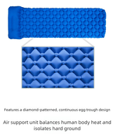 Matelas de camping gonflable ultraléger en TPU avec pompe à pied, épais, imperméable, pour randonnée, vente en gros, fourniture d'usine OEM