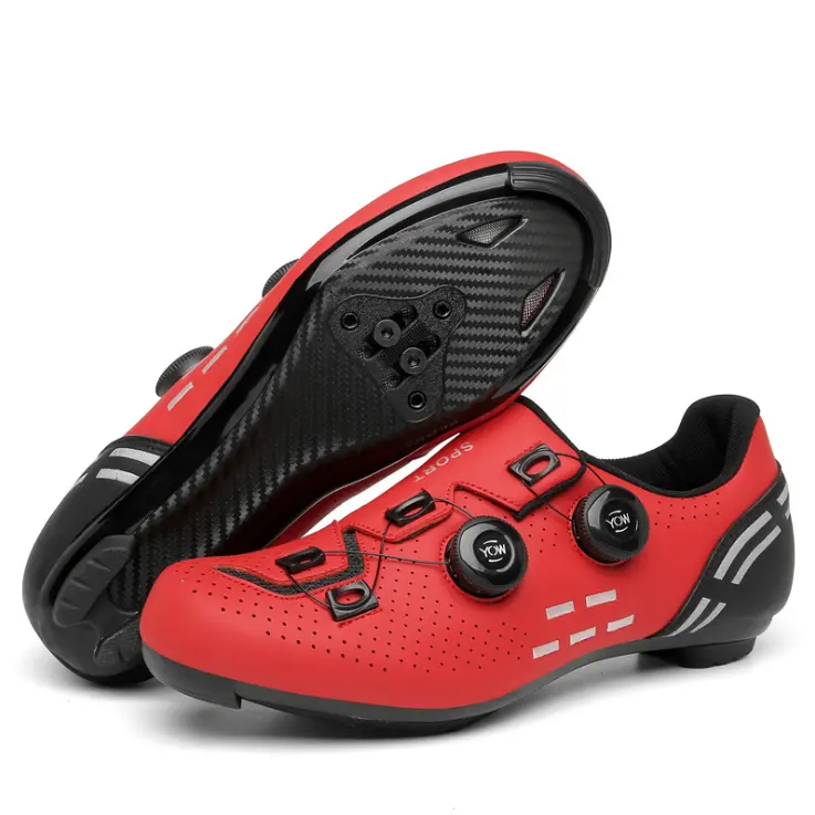 Zapatos de Ciclismo de fibra de carbono para hombre, calzado de ciclismo de montaña, resistente al agua, de plata, 2022