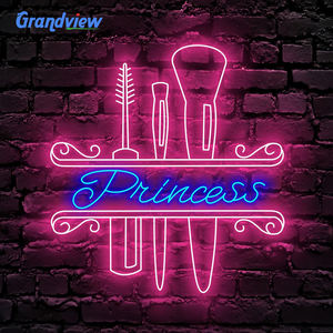 Dropshipping, letrero de neón hecho a mano, luz de neón Led rosa fuerte para decoración de pared, letreros de neón de belleza - Product Image 4