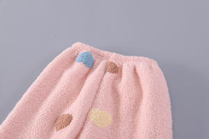 Pijamas de lana de dibujos animados para niñas de otoño e invierno con cárdigan transpirable, conjunto de ropa de casa al por mayor - Product Image 5