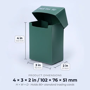 Boîte de rangement pour cartes à collectionner en PP avec logo personnalisé, vente en gros d'usine, capacité de 80 cartes, 3x2x4 pouces, étui de rangement à rabat pour cartes de jeu Pokemon MTG TCG - Product Image 6