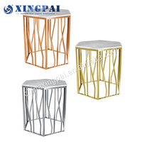 XINGPAI — table miroir en acier inoxydable, personnalisée, table de buffet de luxe, pour restaurant hôtel, vente directe d'usine
