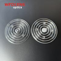 Lentille optique PC UFO à 60 degrés pour éclairage LED High Bay, compatible SMD 3030 150W 200W, composants d'éclairage industriel pour entrepôts