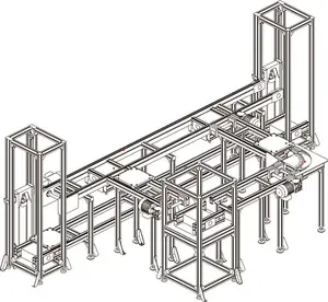 Pallet conveyor Anti-static belt conveyor car battery production assembly line Electronic product production line