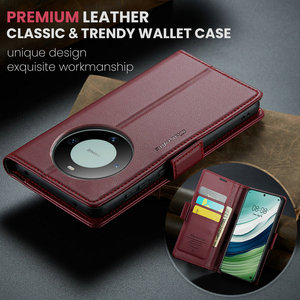 CaseMe étui portefeuille en cuir à blocage RFID pour Huawei Mate 60 avec chargement sans fil étui magnétique à rabat pour Huawei Mate 60 Cover - Product Image 6